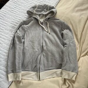 Billy Reid Zip-Up Fur Lined Hoodie